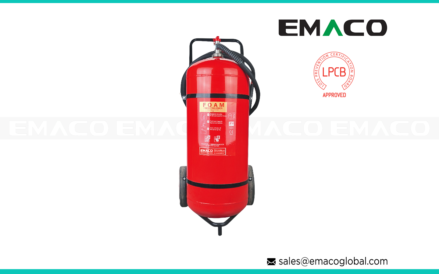 Emaco mobile foam fire extinguisher product